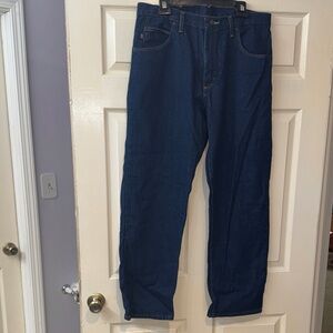 Red Kap Men's Straight Leg Denim Jeans in Deep Blue 36 X 30 Never Worn